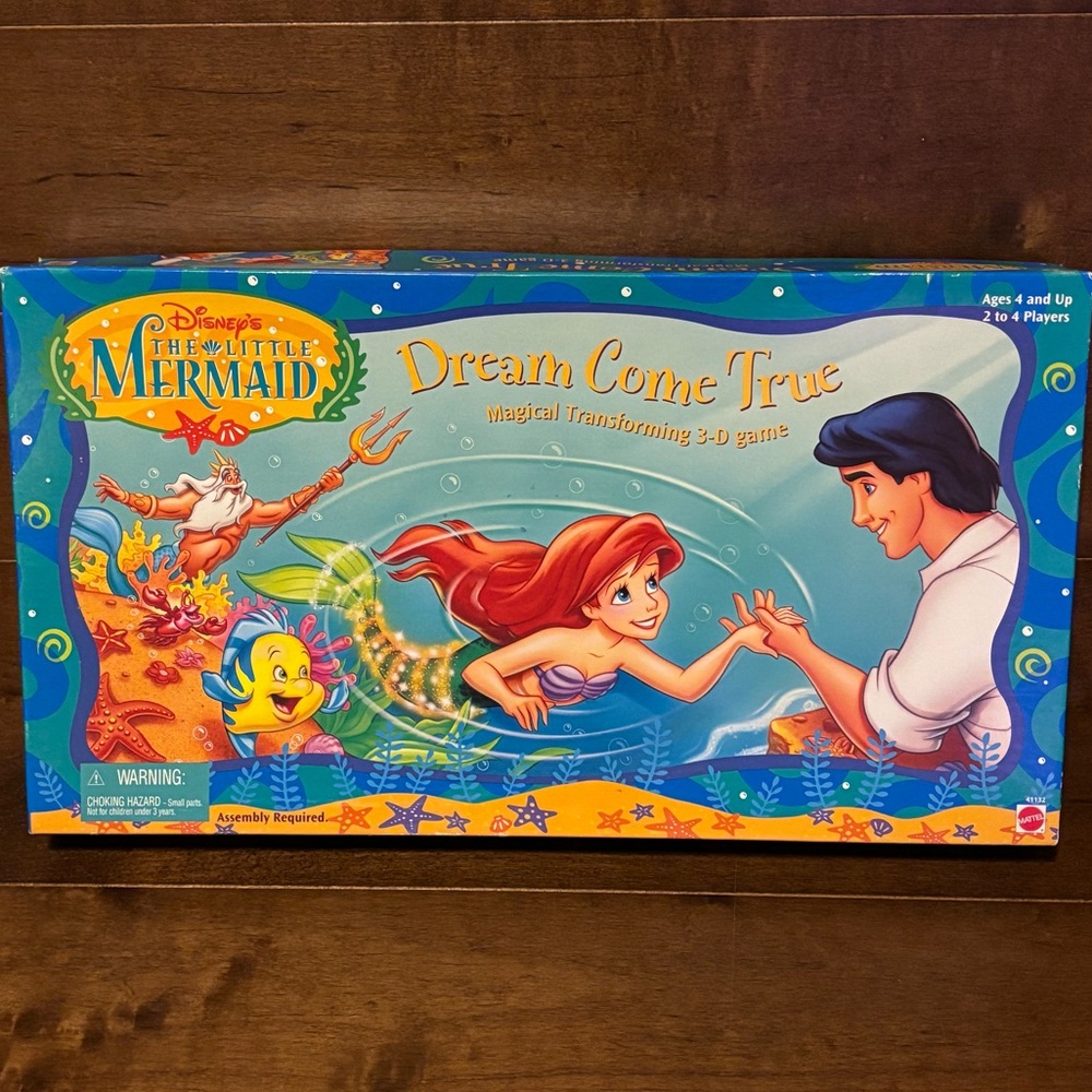 1997 Vintage Little Mermaid Dream Come True Game